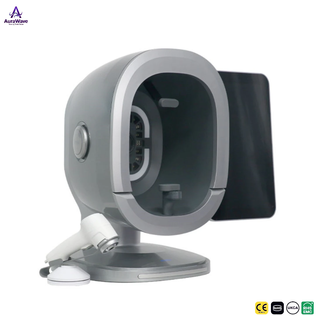 جهاز تحليل البشرة بالذكاء الاصطناعي ماسح الوجه مع واي فاي، التعرف التلقائي على الوجه 10 كشف مشاكل الجلد تحليل ثلاثي الأبعاد بيانات سريرية 30 متر #3