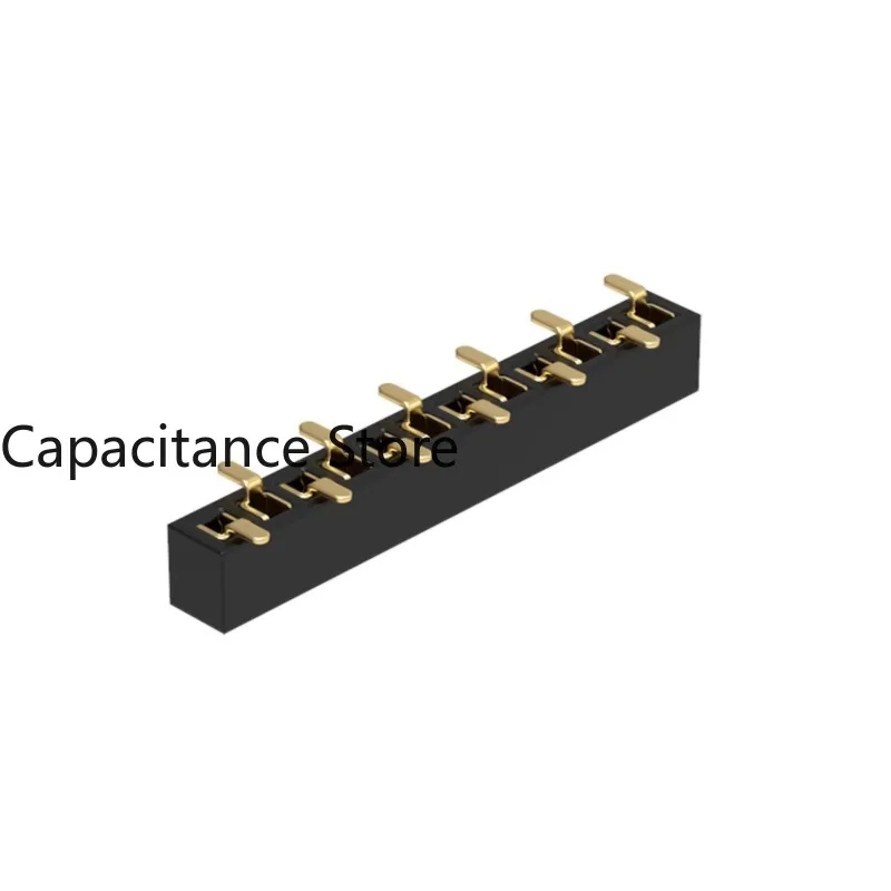 

10PCS 1.27mm female H2.10 single/double row 180 degree direct insertion/SMT vertical and horizontal patch connector U-shaped