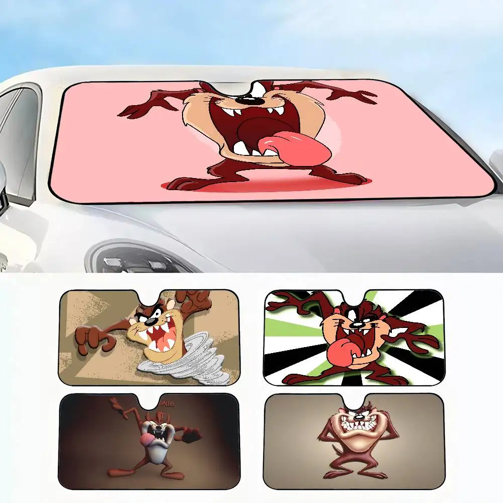 Lindo T-Taz Mania parabrisas parasol ventana de coche cubierta de parabrisas parasol Auto parasol cubiertas de coche protección Solar de coche