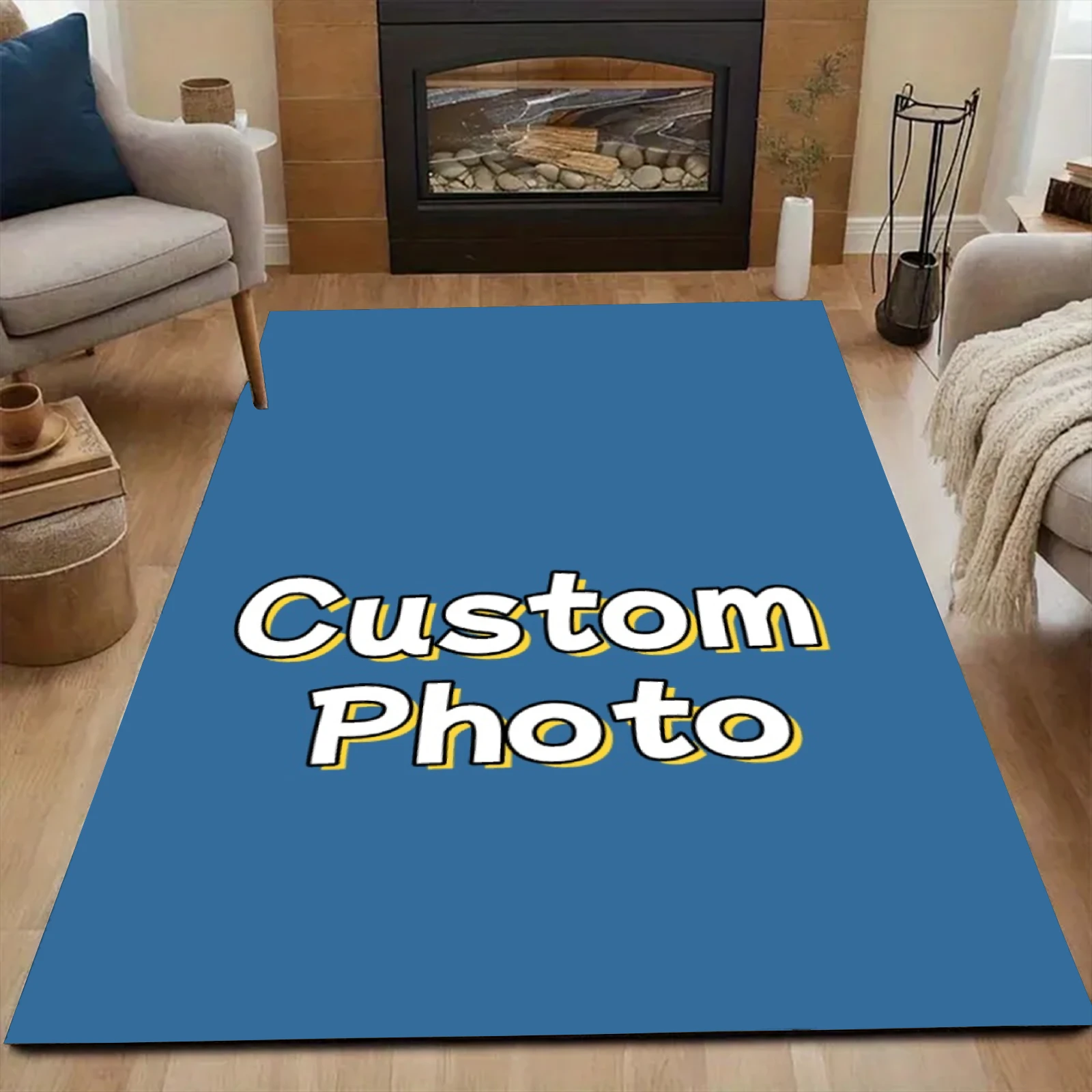 Custom Photo Carpet Personalized Rug Soft Custom Rug For Home Decor Sofa Carpet Birthday Gifts Birthday Gift Christmas Decor - Detail 1