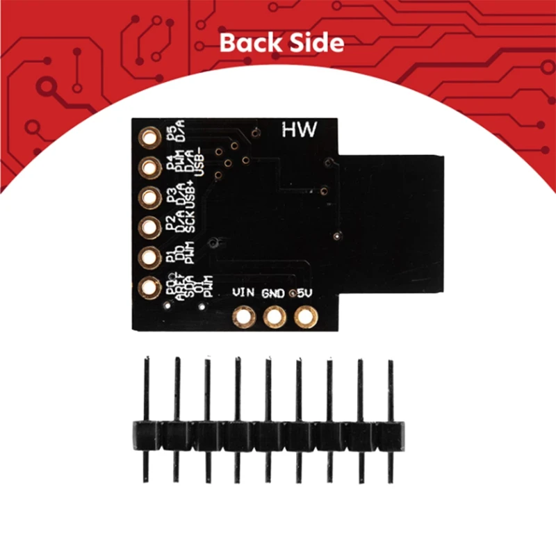 5Pcs Attiny85 Digispark I2C LED Rev.3 Kickstarter 5V IIC SPI USB Development Board 6 I/O Pins For Arduino