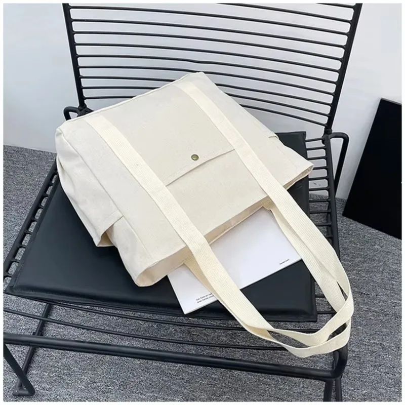 TEXU Unisex Canvas Tote Bag-For Everyday Use With Spacious Capacity, Polyester Lining, Stylish Design, And Durable Construction