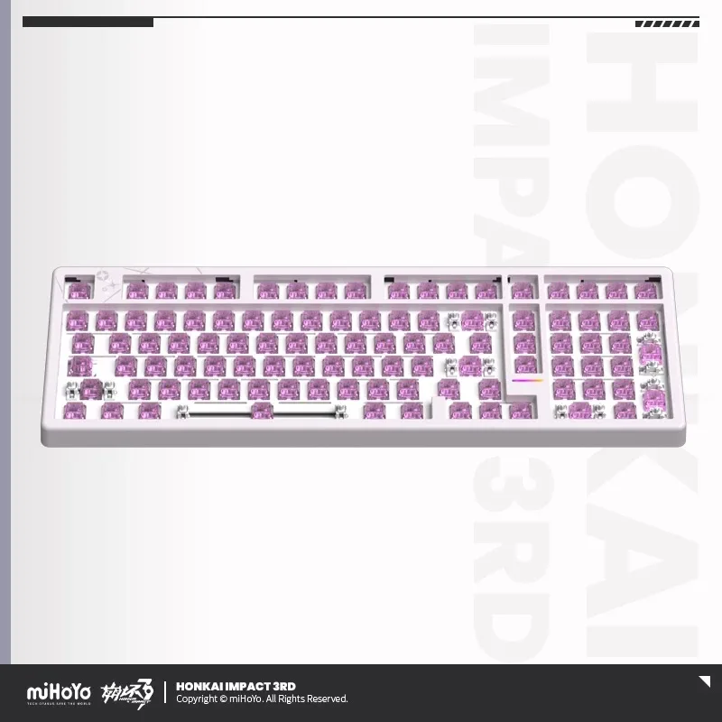 miHoYo Genuine Official Honkai Impact 3 Kiana The Last Judgment Custom Mechanical Keyboard Cosplay Anime Game Bluetooth Wireless