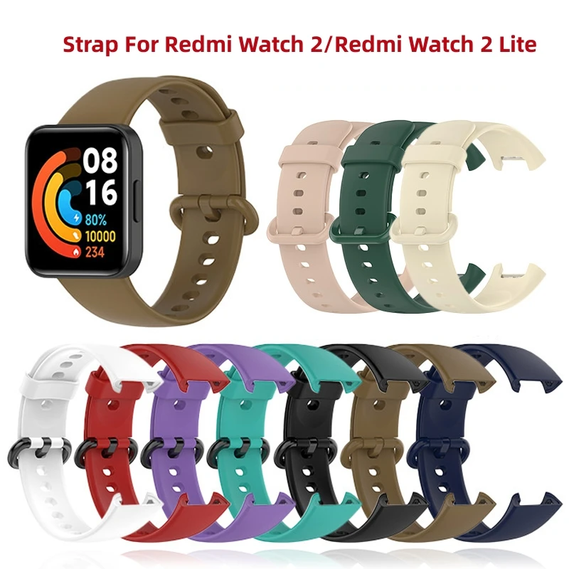 Bracelet de rechange en silicone pour Redmi Watch 2 Lite, bracelet de montre, bracelet, accessoires de montre intelligente, 2 Lite