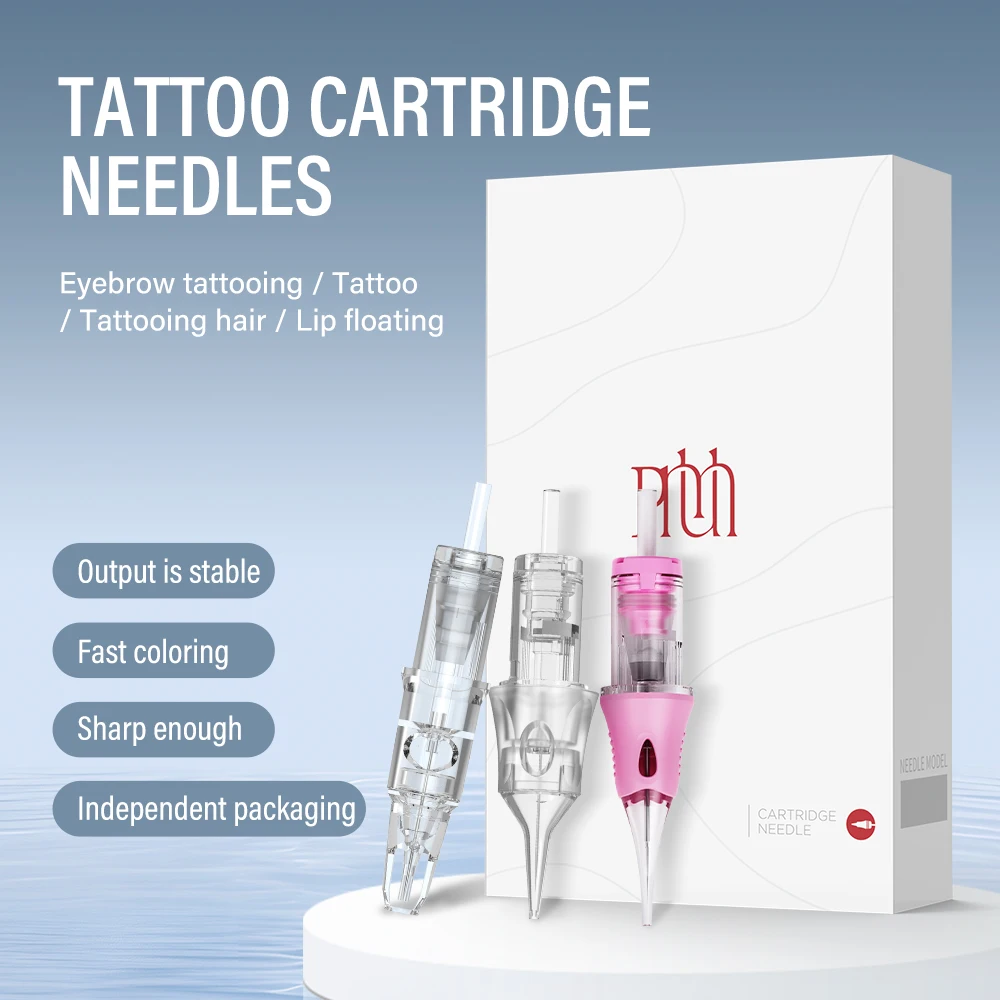 

10pcs Tattoo Cartridge Needles Professional 1RL 3RL Universal PMU Tattoo Needle for Permanent Makeup Tattoo Supplies