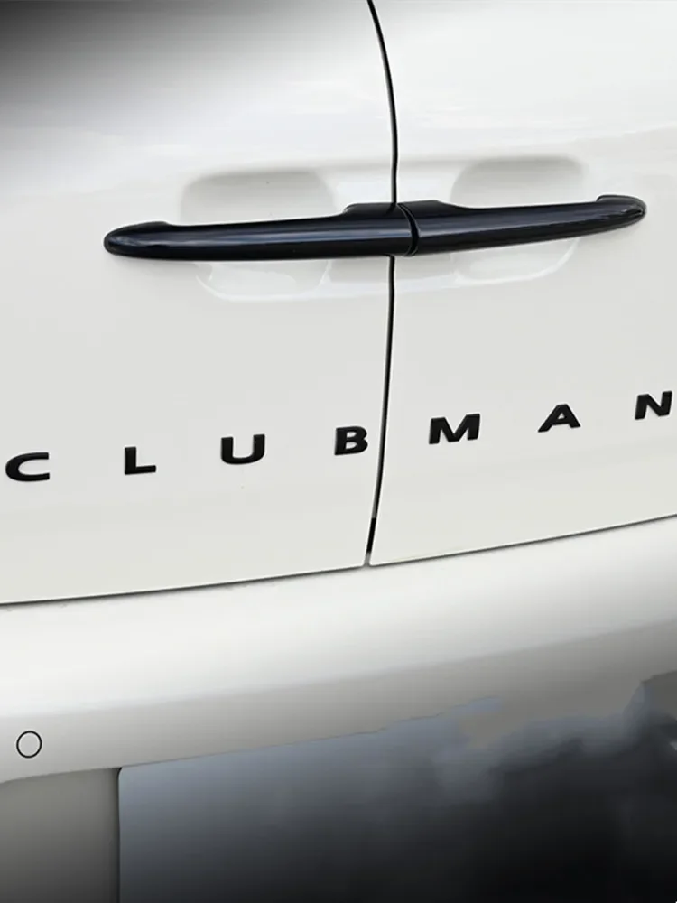 Car 3D ABS Black Clubman Logo Countryman Emblem Letters Sticker Car Trunk Badge For Mini Cooper S Countryman R60 F60 Accessories