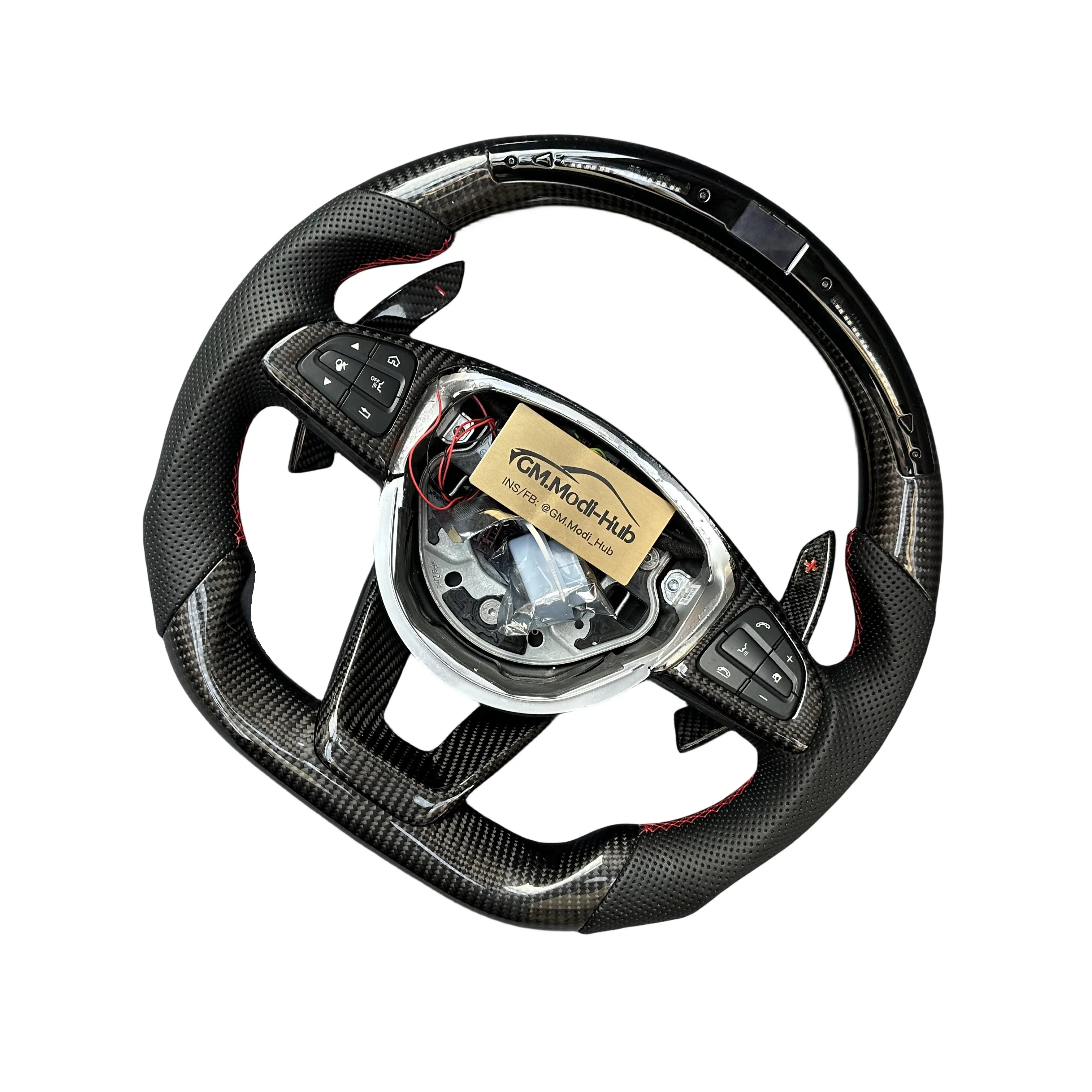 

GM.Modi-Hub Factory Direct Carbon Fiber Steering Wheel For Mercede-Ben W205 C63 G63 AMG GT