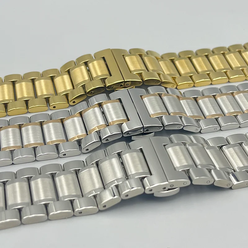 26mm 28mm 30mm Ersatz-Armband aus massivem Edelstahl mit Faltschließe für Longines Master Collection Uhrenzubehör – Detail 2