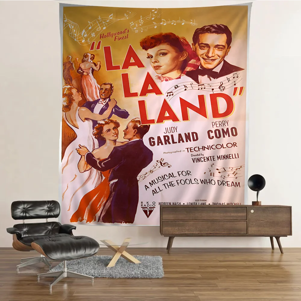 La La L-Land Move Cartoon Tapestry Home Decoration Hippie Bohemian Decoration Divination Home Decor