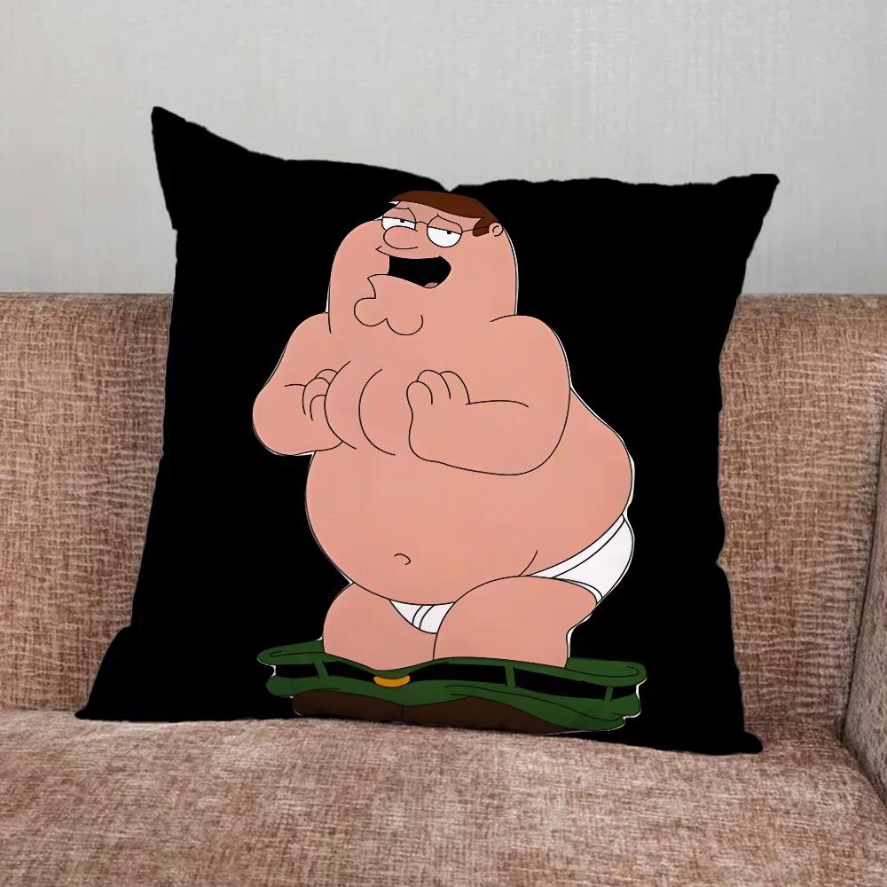 Peter Griffin Pillow Case Plush Fabric Soft Pillowcase Double Sided Print Cushion Cover Household Gifts