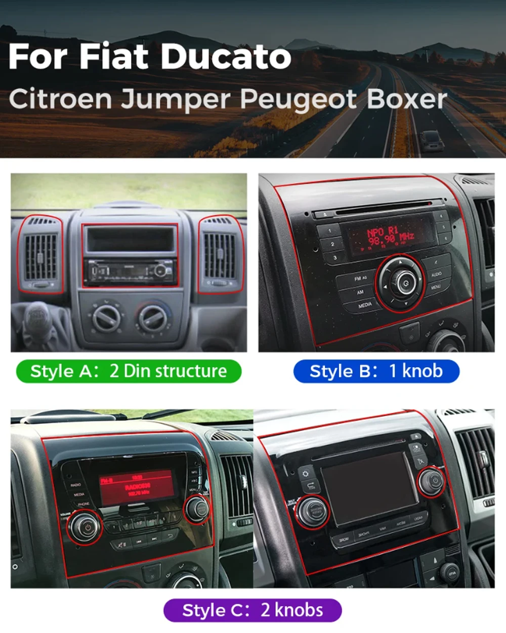 Android 16 Car Radio Car Radio For Fiat Ducato Citroen Jumper Peugeot Boxer 2006-2024 Multimedia Player Android Auto Carplay GPS