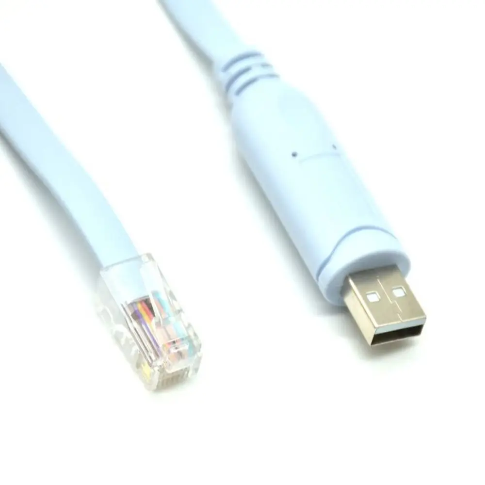 8P8C Connector USB Console Cable Stable Connections Extension Line RJ45 Console Cable Router Configuration RS232 Console Cable