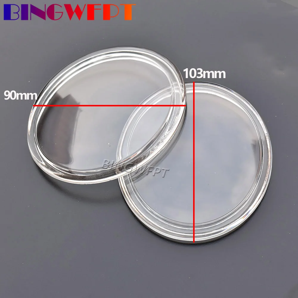 Car Styling For Nissan X-Trail T30 2001-2006 Oval 90mmX103mm Fog Lamps Lights Tempered Glass Anti-fog Glass