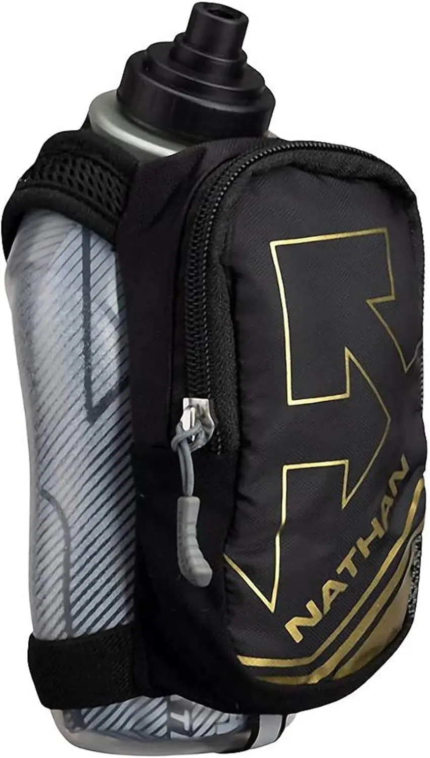 

Insulated Handheld Water Bottle with Adjustable Strap for Running, Hiking & Sports