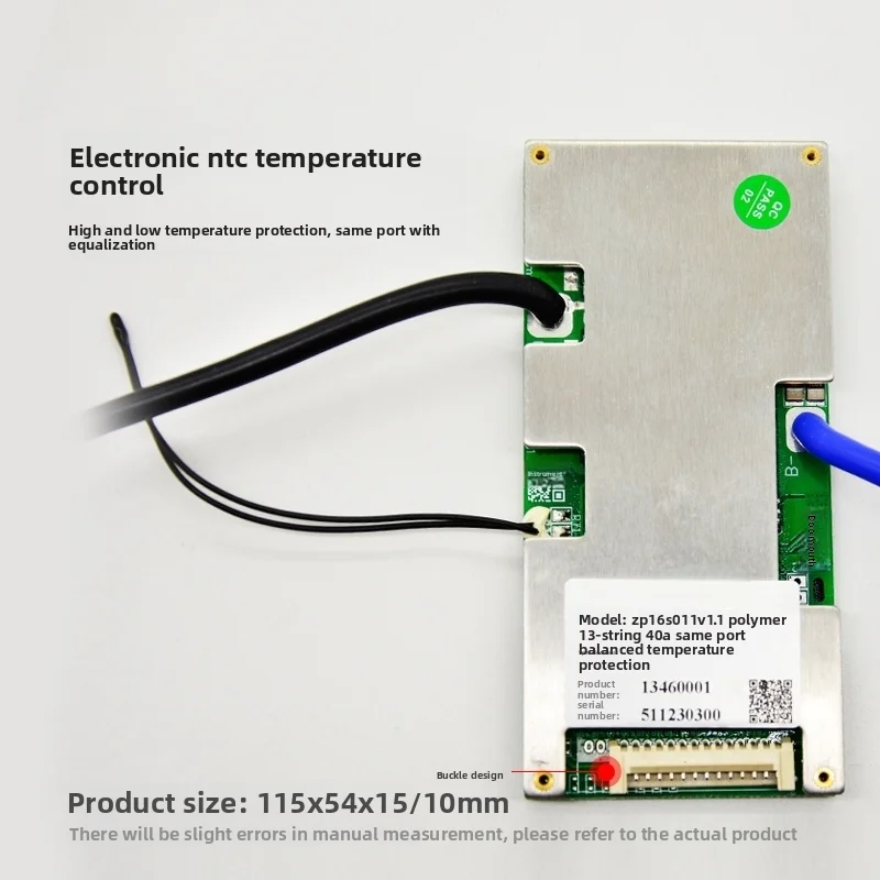 Lithium battery protection board 8-16 string 24-48V13 string 14S16S60V with equalization 20-60A