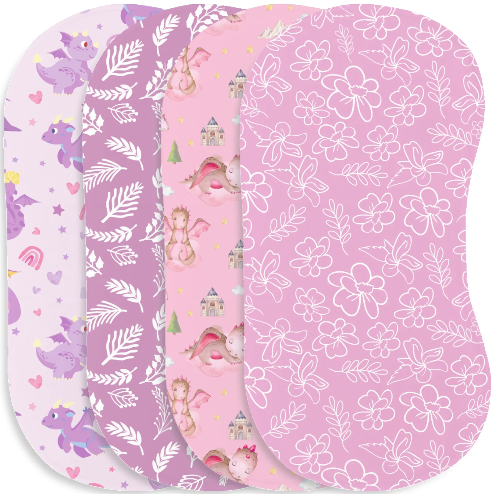 

4Pcs Baby Burp Cloths Baseball Print Soft Cotton Newborn Bibs Absorbent Burpies For Infant Boy Girl Sports Theme Baby Shower