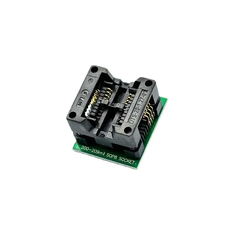 SOIC8 SOP8 to DIP8 Wide-body Seat Wide 150/200mil Programmer Adapter Socket Blue SA612 SA602 IC Test Conversion Burner