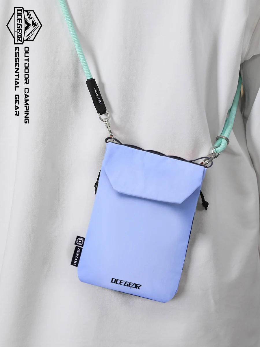 

Waterproof Nylon Crossbody Bag Lightweight Small Shoulder Pouch RFID Blocking Travel Bag Adjustable Rope Strap Multi Pocket
