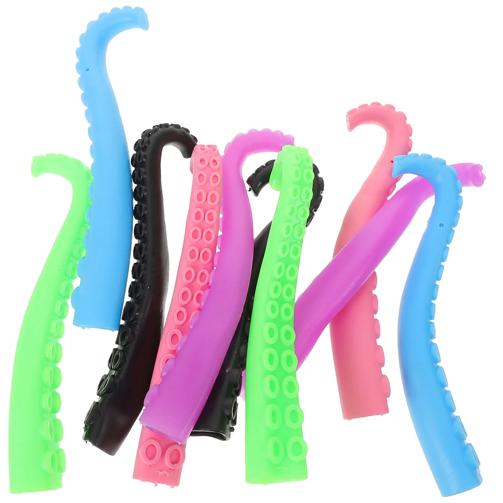 10 Pcs Mini Toys for Kids Octopus Finger Cots Tentacle Puppets Fingertip Party Supplies Child