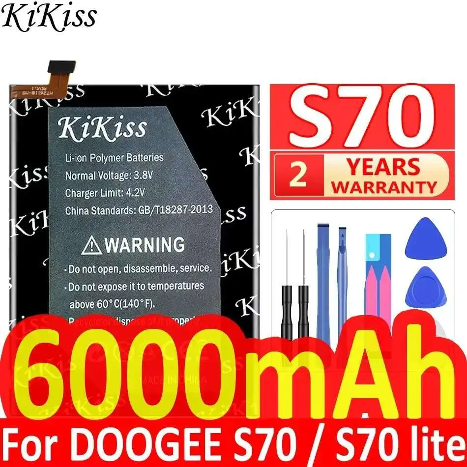 

For Doogee S70 Lite S70lite 6000Mah Long Lasting Mobile Phone Battery