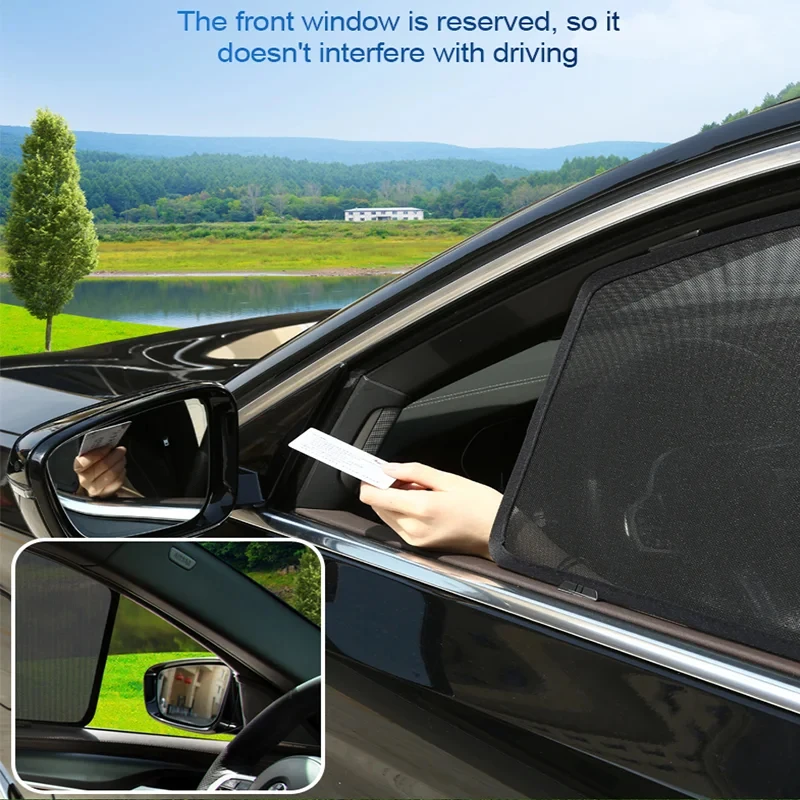 Auto Sunshades For Volvo V60 Body Kit 2019~2025 Magnetic Mesh Sunscreen Window Windshield Sun Shade Visors Parts Car Accessories