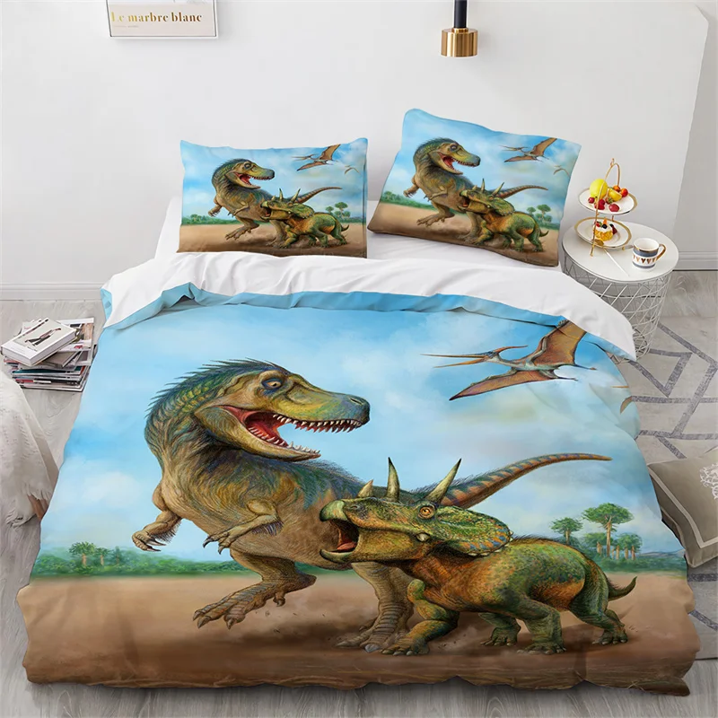 Imagem -04 - Jurassic World Dinosaur Bedding Conjunto para Crianças e Adultos Capa de Edredão e Fronha Têxteis-lar Meninos e Meninas Gêmeos e Queen Size Mundo