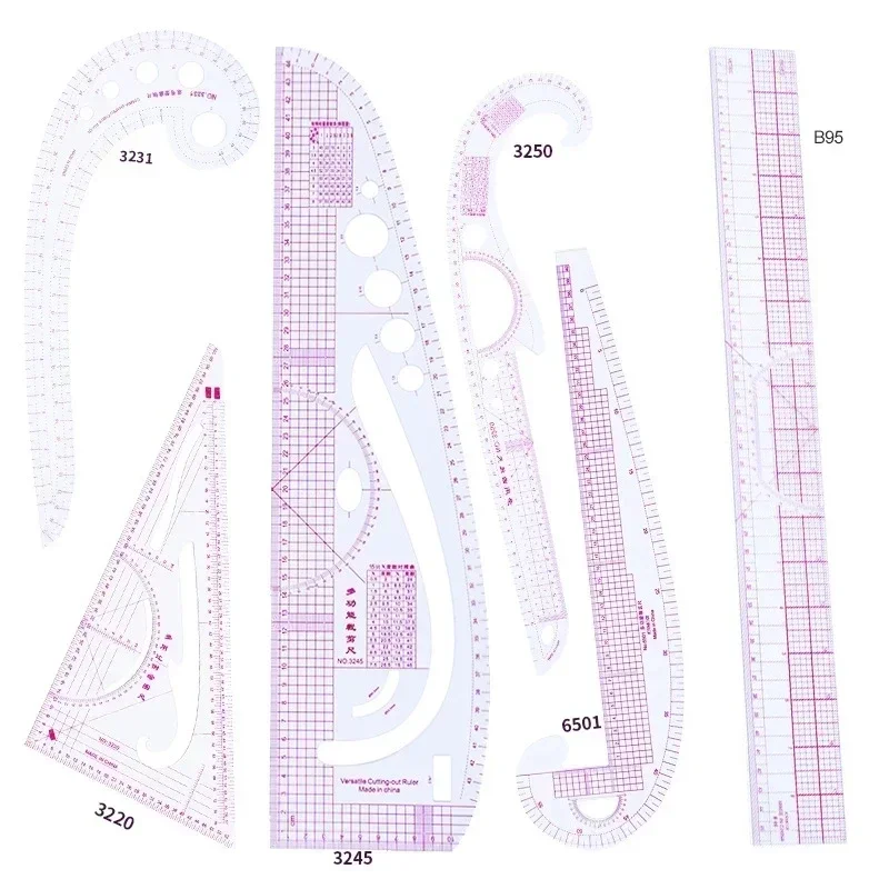 French Curve Sewing Ruler Sewing Machine Ruler Cutting Ruler Clothing Sample Metric Rulers Sewing Accessories & Tools Drawing