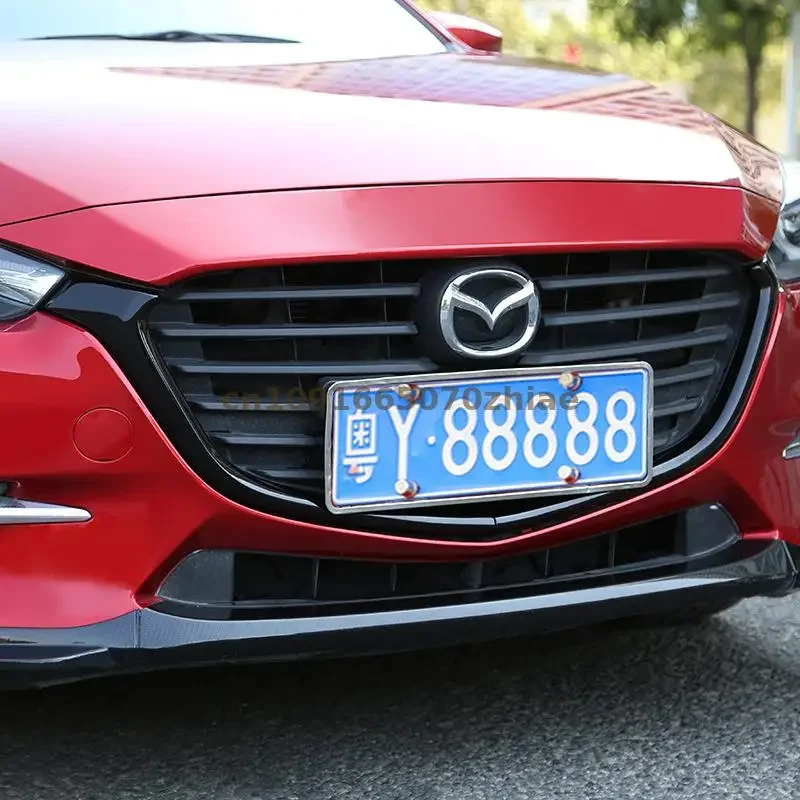 Car Accessories For  Mazda 3 Axela 2017 2018 2019 High quality ABS Front Grille Around Trim Racing Grills Trim Car styling