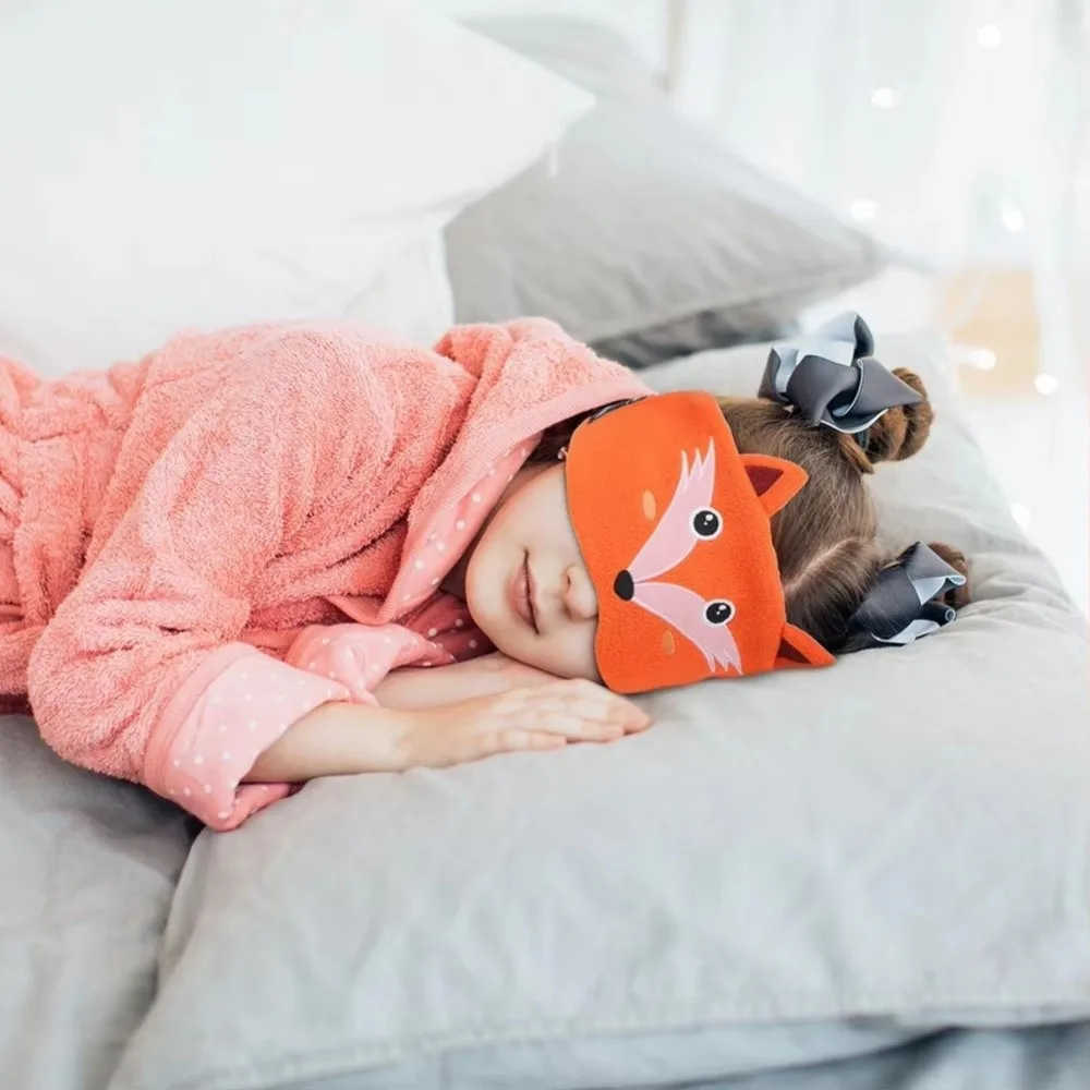 Soft Plush Bluetooth Headphones Eye Mask Elastic Eye Mask Volume Limited Children's Sleep Earphones Comfortable Wear