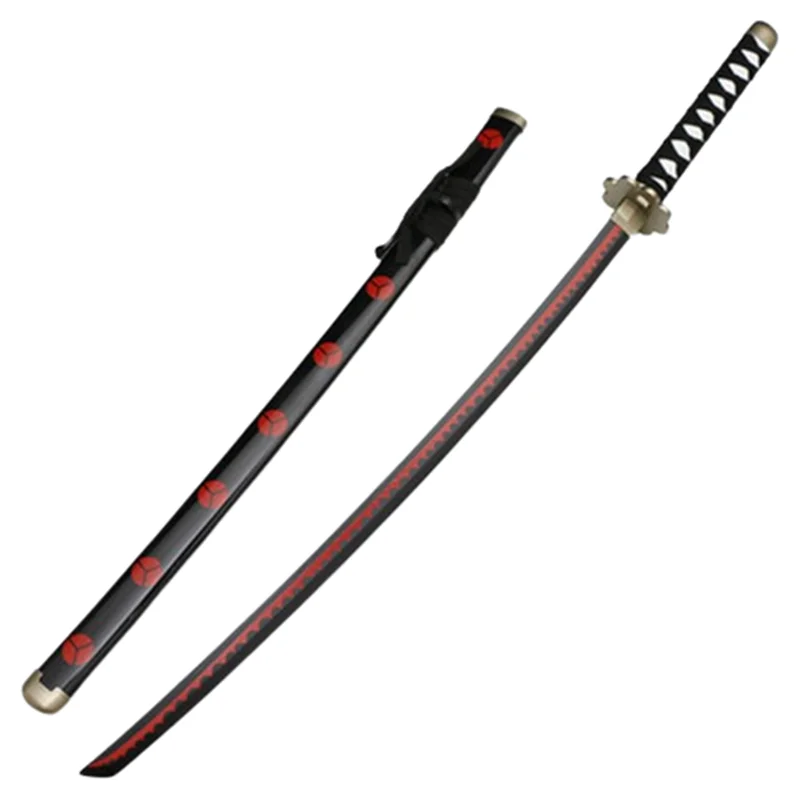 Cosplay roronoa zoro três facas corte fantasma ver excelente qiu shui katana dramatização sauron arma espada 104cm adereço de madeira