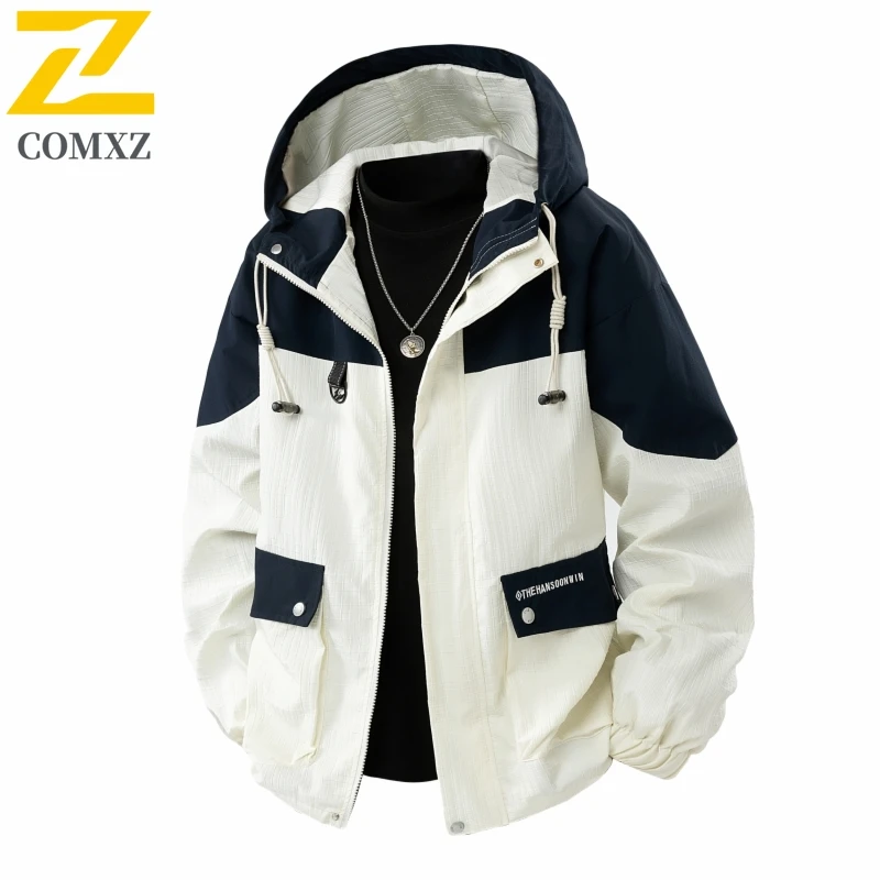 

Spring and Autumn Men's Jacket Outdoor Comfortable Versatile Campus Style Youth Men Coat Casual Fashion Loose Breathable Jacket
