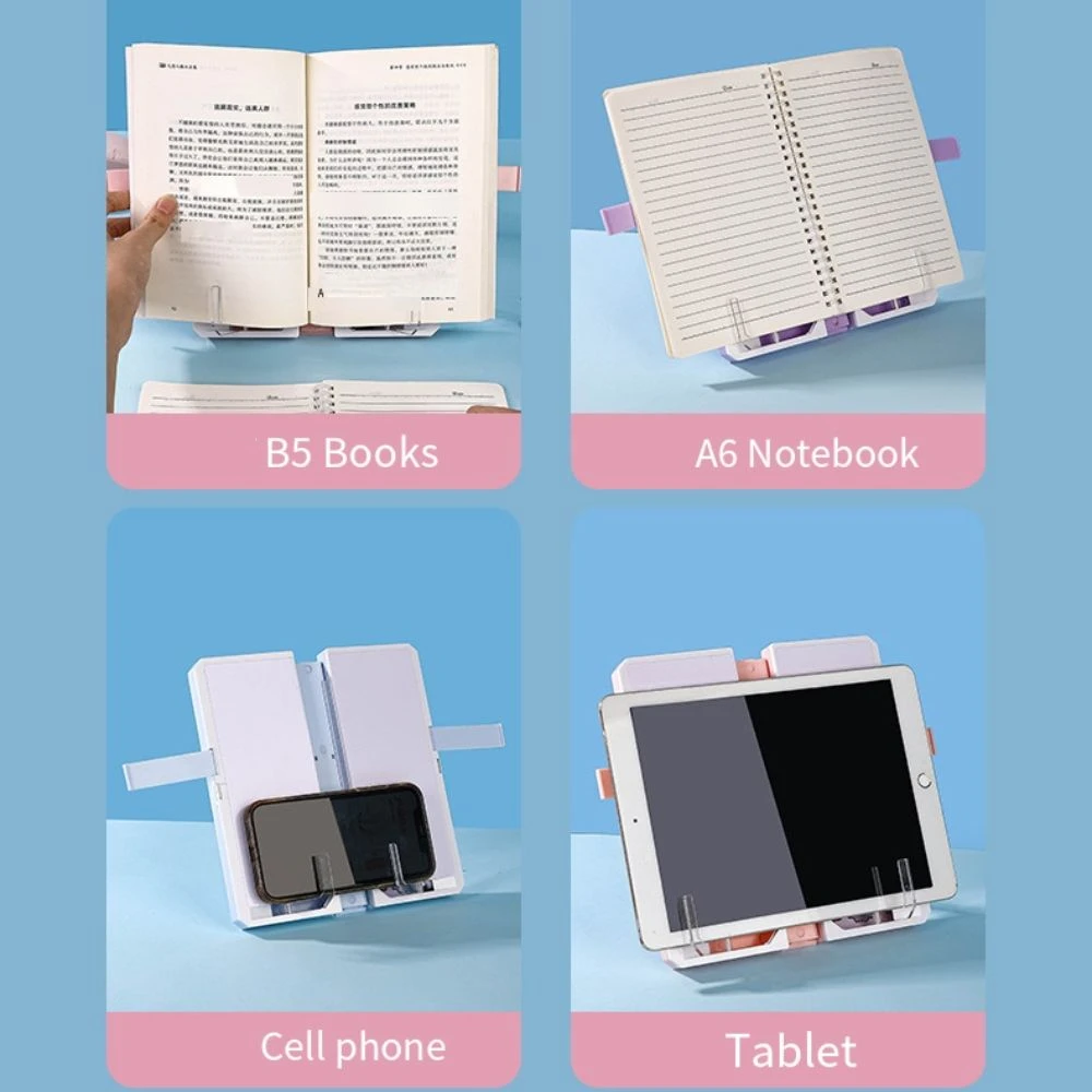 Reading Bracket Bookstand Pen Case Multifunctional Foldable Reading Bookshelf Pencil Box Stationery Organizer Gift