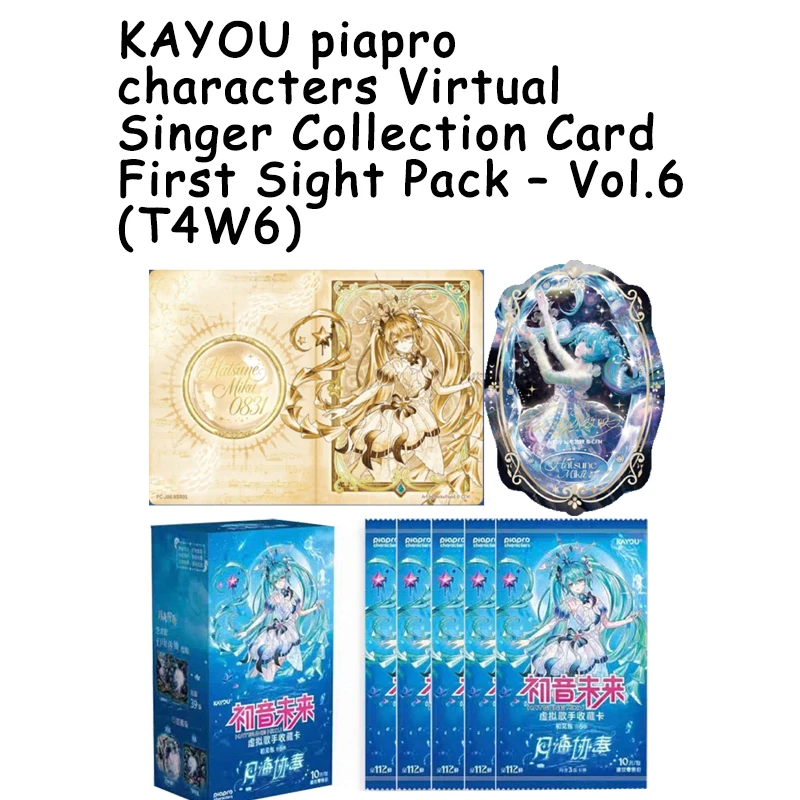 Genuine KAYOU Hatsune Miku KAYOU Piapro Characters Virtual Singer First Sight T4W6 Collection Cards Official Merch