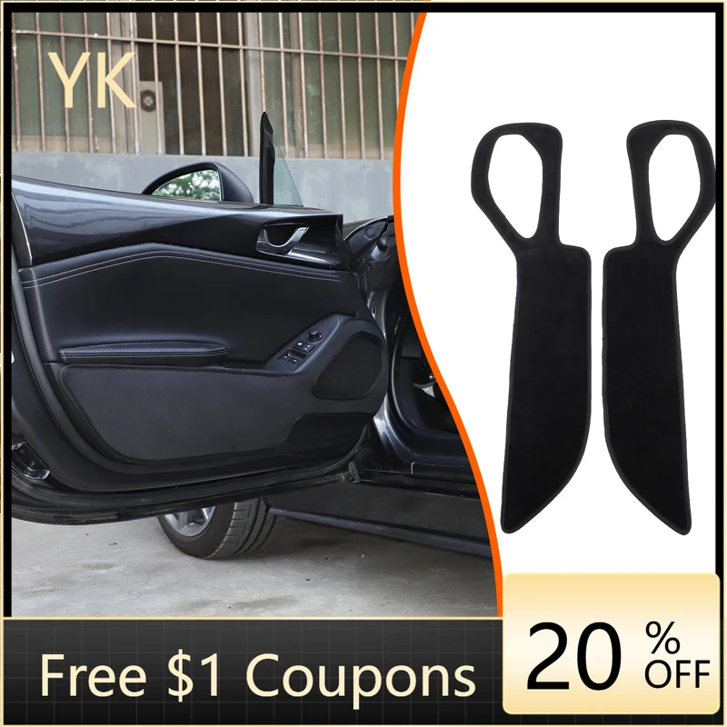 

For Mazda MX-5 16-26 Car door anti kick pad, door panel protective pad, anti stepping and anti dirt pad interior accessories