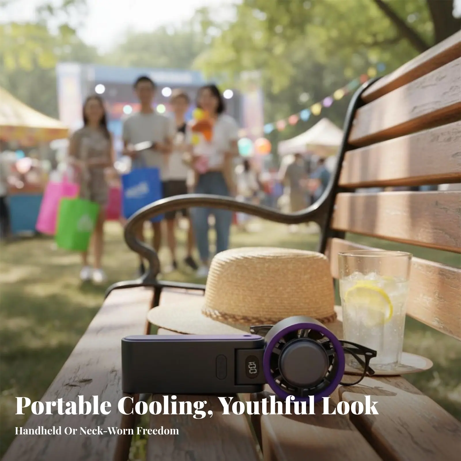 

Foldable Handheld Fan Strong Wind Universal Serial Bus Battery-Powered Fan Lightweight Quiet Performance for Outdoor, Travel