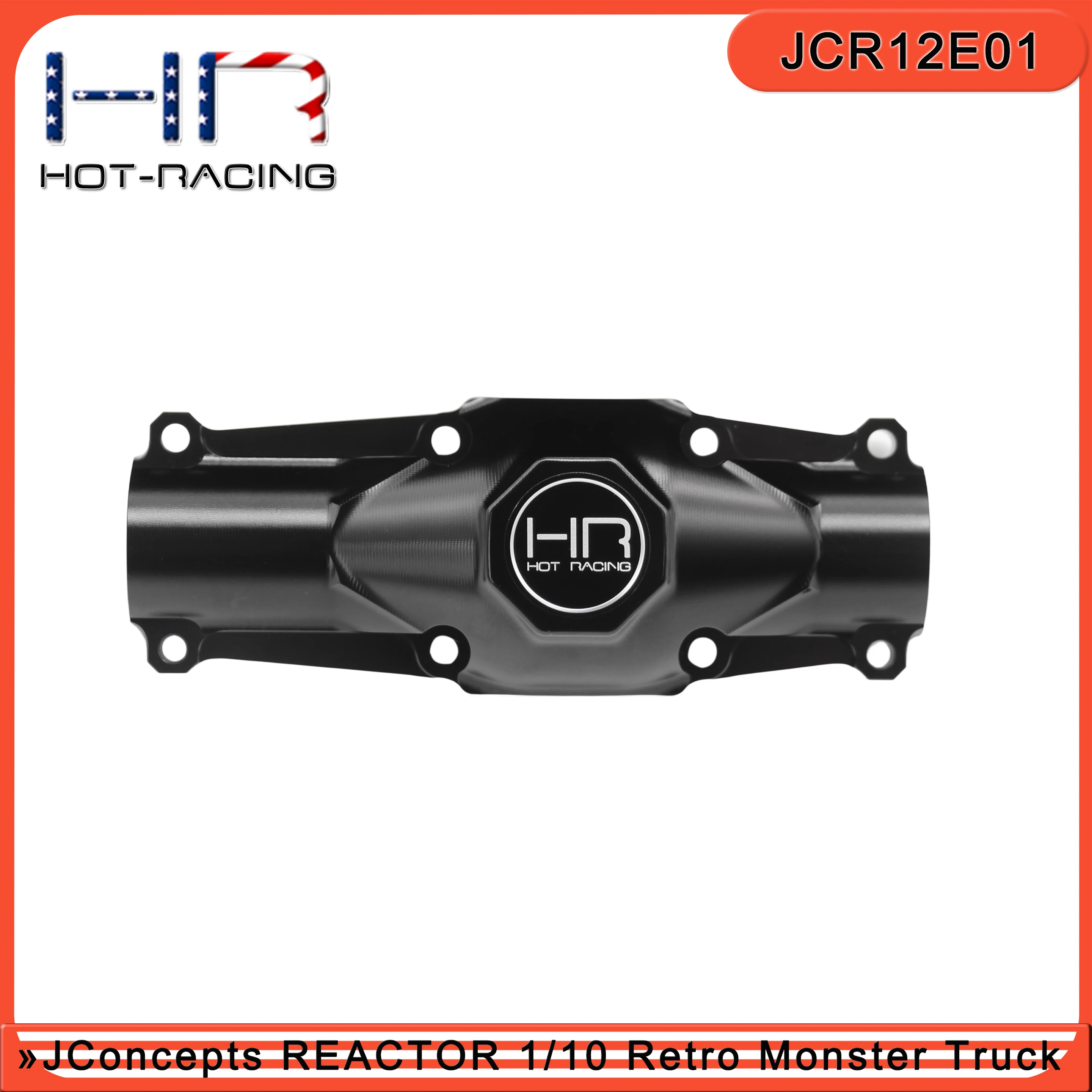 Hot Racing JCR12E01 Aluminum Center Axle Cover Rep JCO9099 for JConcepts Reactor MT
