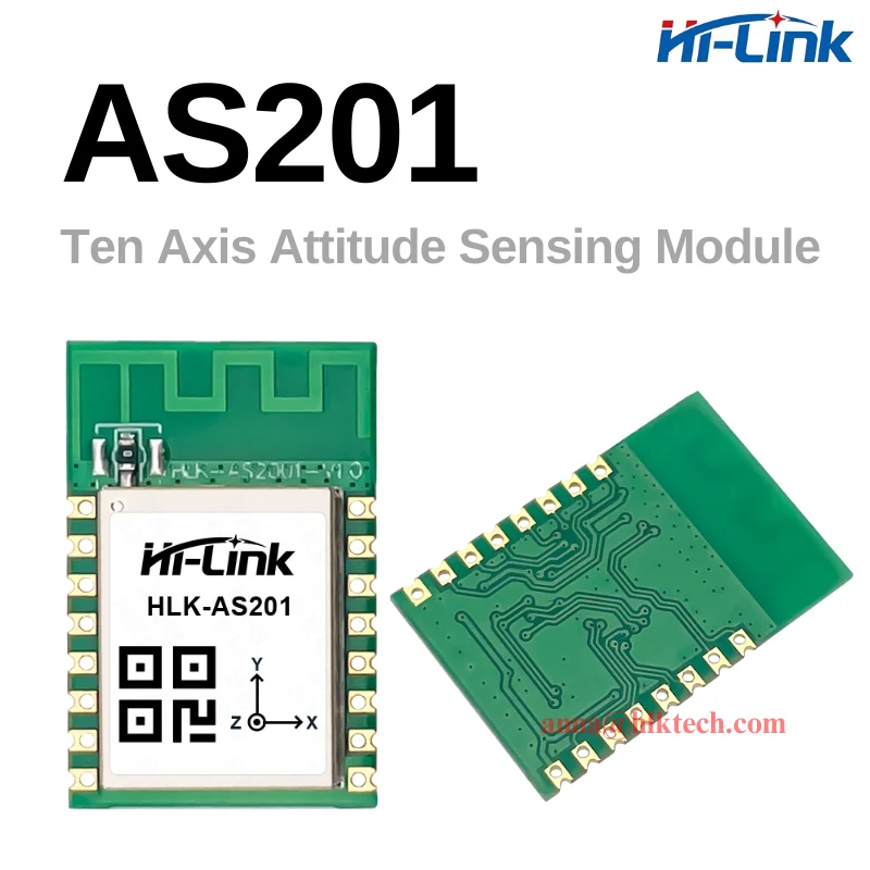 Hi-Link Free shipping 2pcs HLK-AS201 Ten Axis Attitude Module Electronic Gyroscope Accelerometer High-precision Angle Sensor