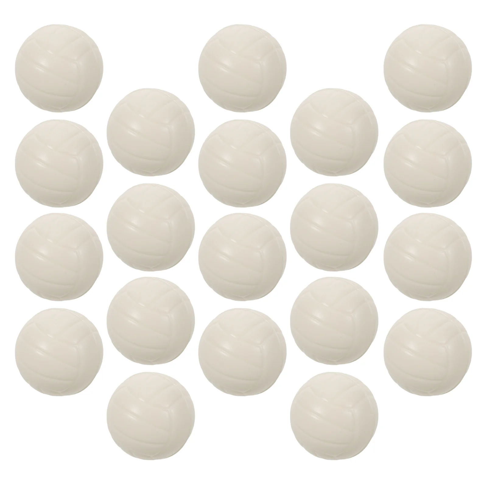

20Pcs Tiny Volleyball Stress Balls PU Sponge Material High Elasticity Fun Relief Sphere for School Prizes Travel Calming
