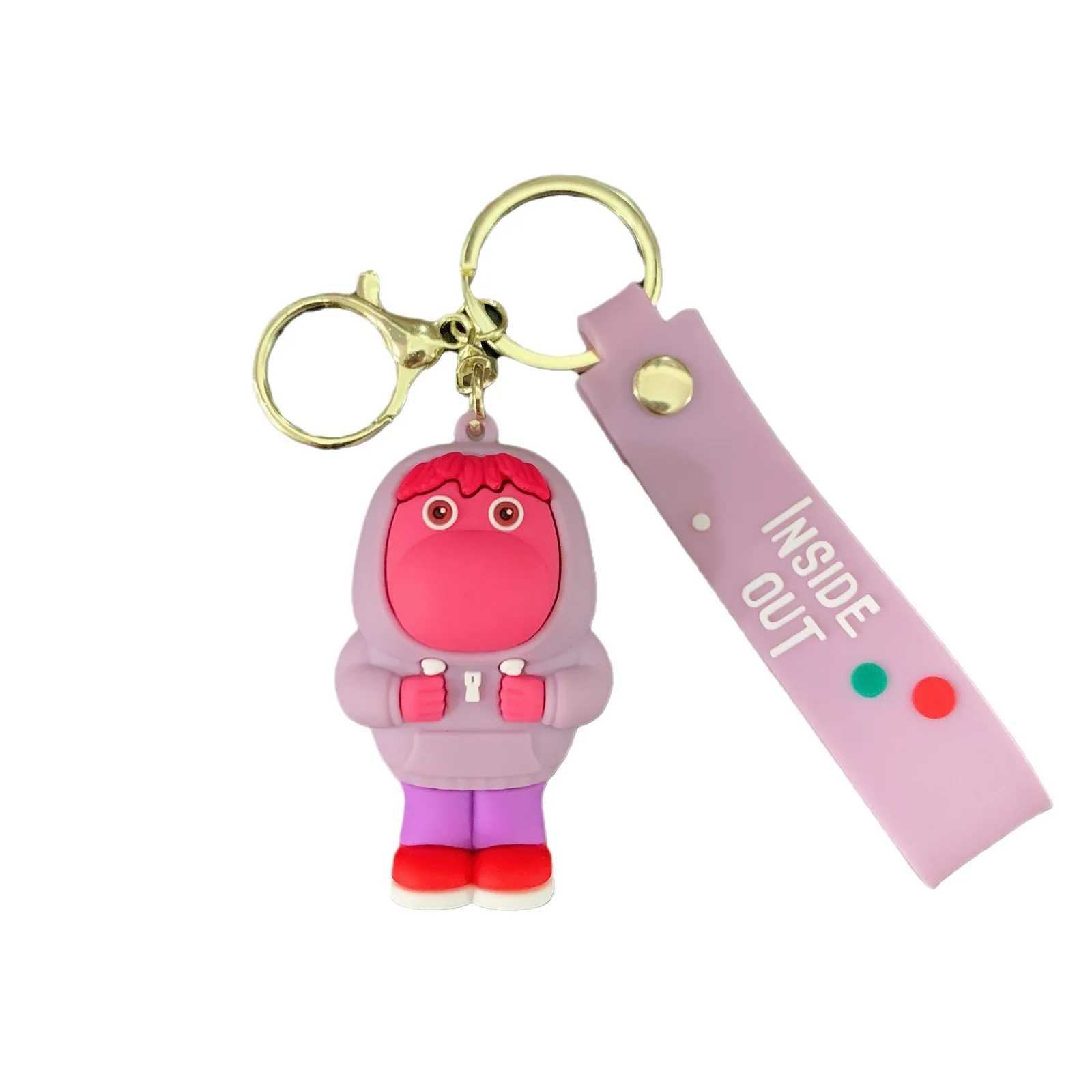 Inside Out Keychain Kawaii Disney Figure Joy Sadness Doll Children's Toys Pendant Couple Bag Accessories Hanging Children's Gift