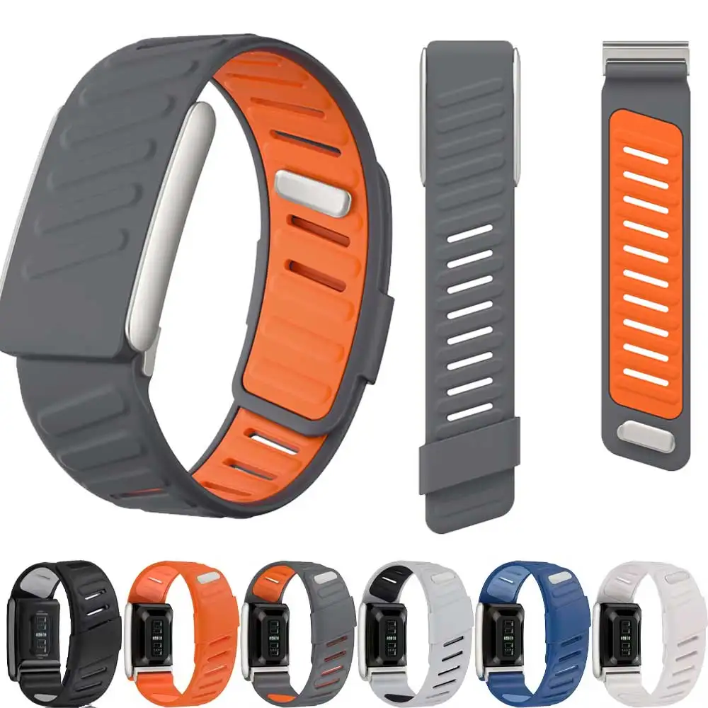 Compatible for WHOOP 5.0/5.0 MG SportFlex Wrist Band Soft-Touch Silicone Waterproof and Sweatproof Soft Adjustable Rubber Band