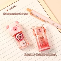 8 Pieces Capybara Stationery Set Children Back To School ruler sticky note pencil sharpener correction tape Frosted pencil case