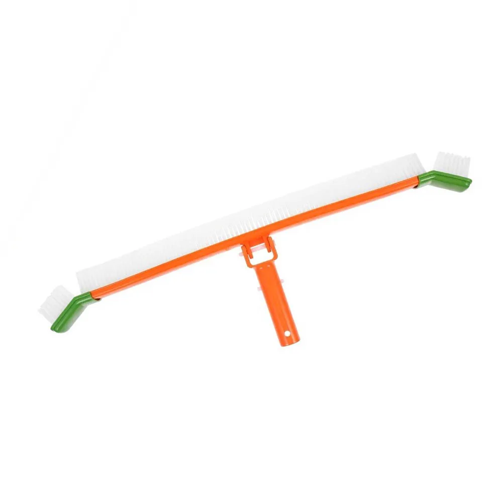 High-density Nylon Bristles Brush Cleaning Tool Corner Cleaning Tool Curved Pool Brush 60cm Length Hard Nylon Fibers