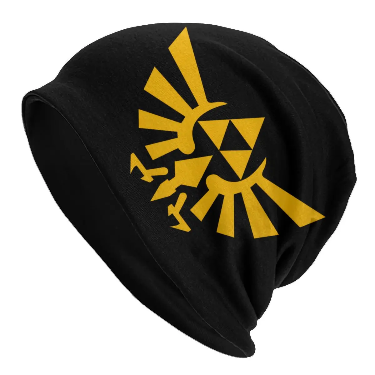 Zeldas Legend Game Skullies Beanies Caps Gold Thin Hat Sport Sports Bonnet Hats for Men Women