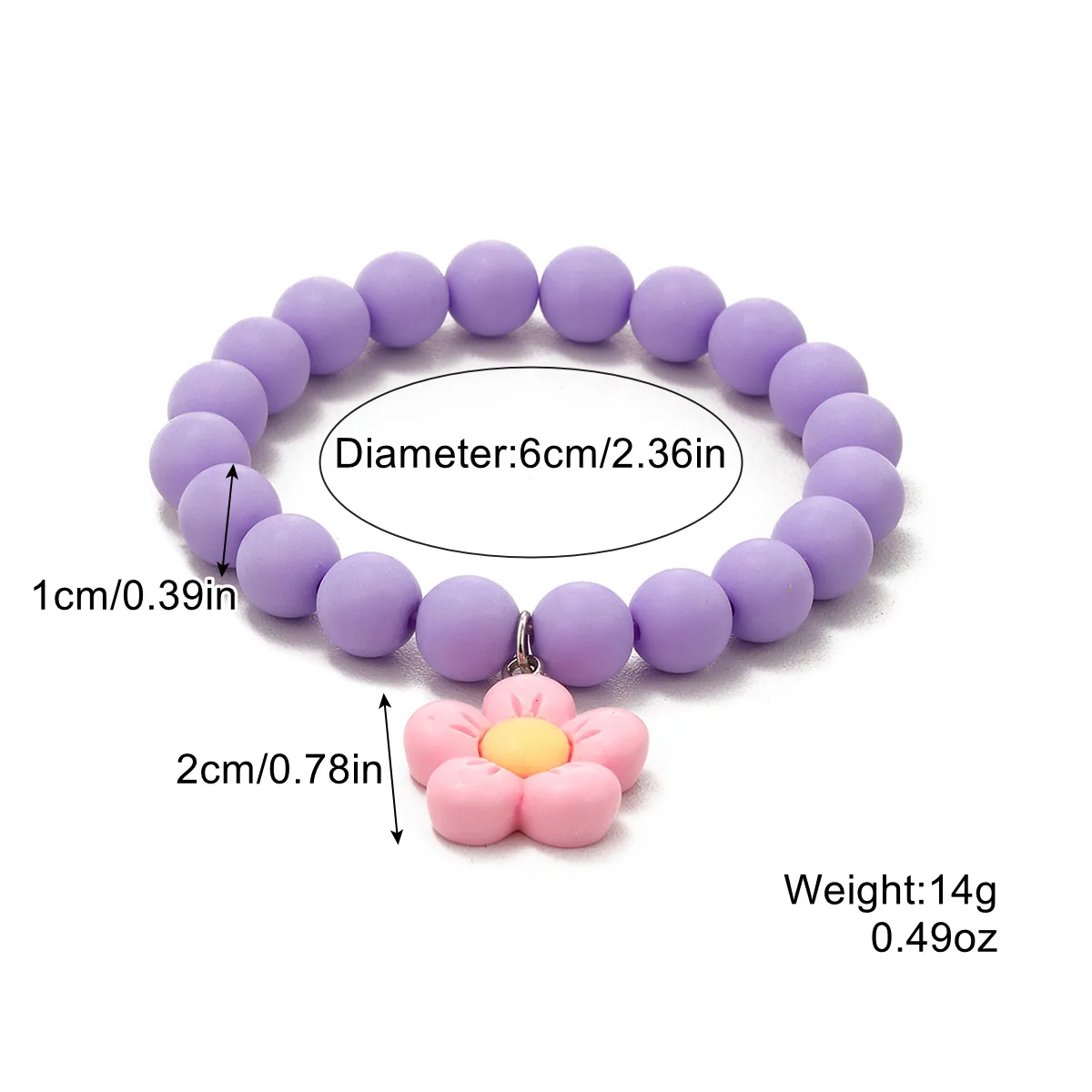 European and American Fashion Rainbow Women\'s Bracelet Bohemian Beaded Love Bracelet Bangles for Women