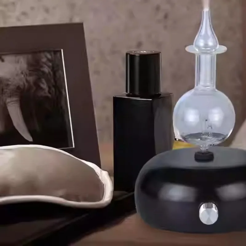 Solid Wood Essential Oil Diffuser Silent Aromatherapy Diffuser Pillar Design Humidifier for Tabletop Relaxation and Decor