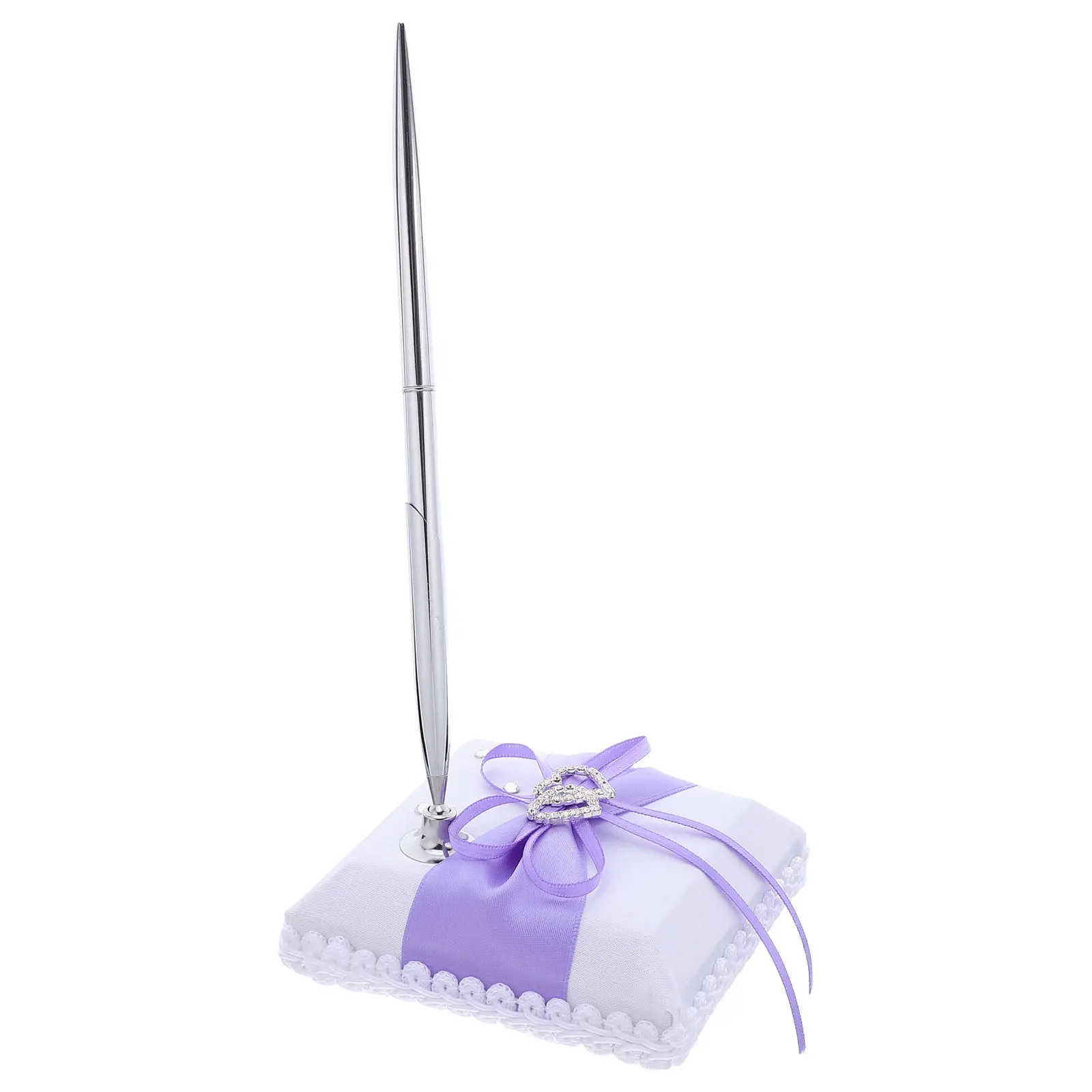 

1 Set Wedding Guest Book Signing Pen Romantic Heart Ballpoint Pen for Bridal Ceremony Engagement Reception Party