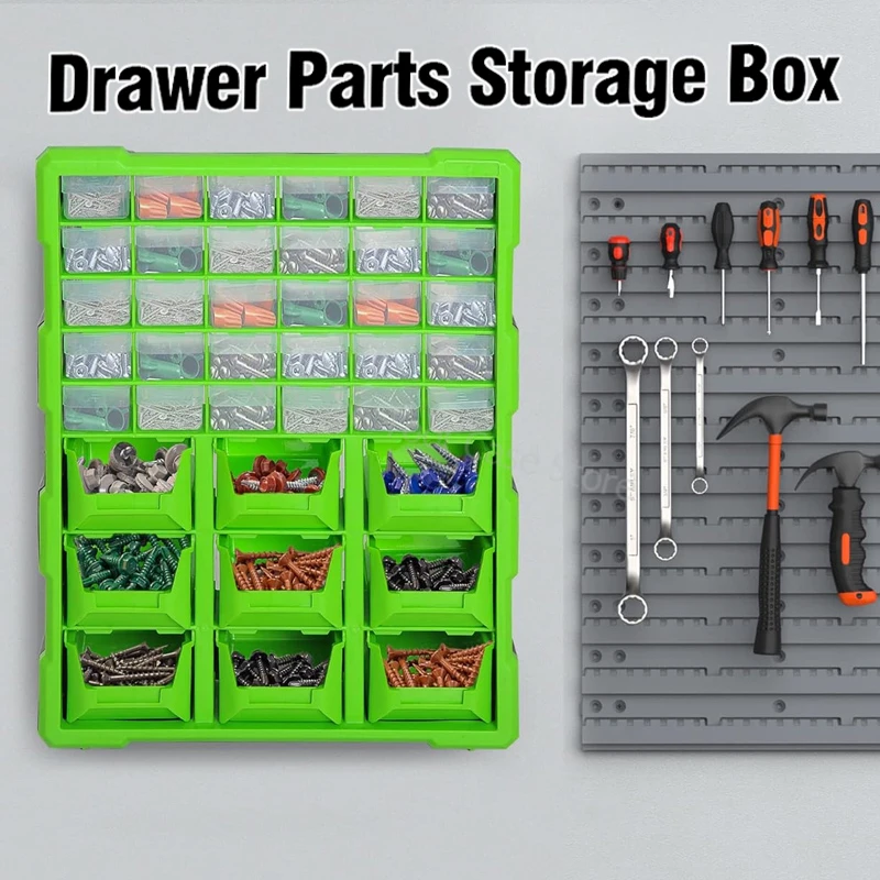 

Ящик для хранения винтов и пластиковых деталей для многоярусных механических ящиков, профессиональный шкаф для хранения электроинструментов