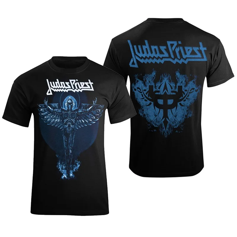 2026 Summer Judas Priest Heavy Metal Rock American Loose Pure Cotton Short-sleeved T-shirts for Men and Women