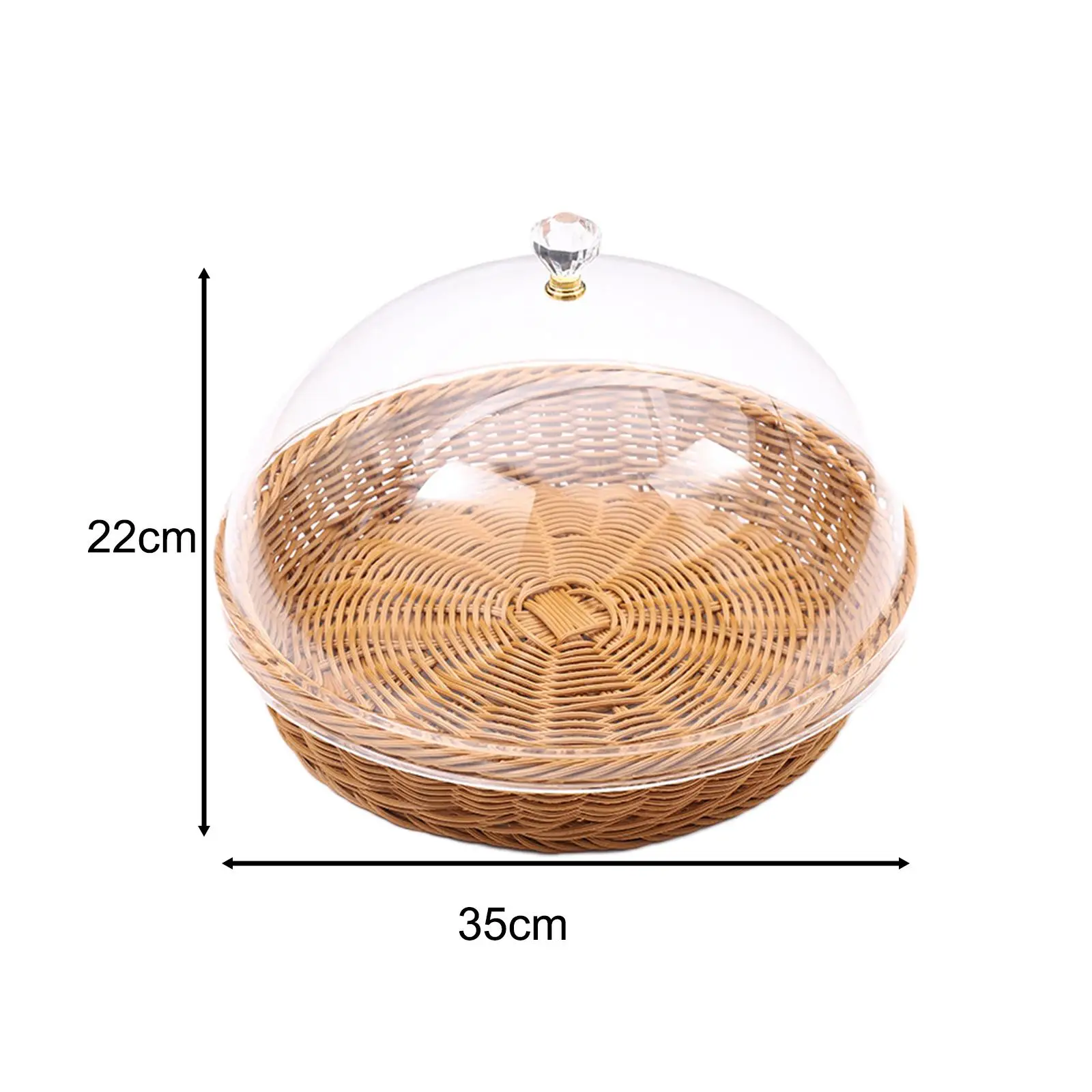 Bread Basket Multipurpose Breakfast Basket Snack Cookies Display Food Serving Basket for Camping Home Party Living Room Desk
