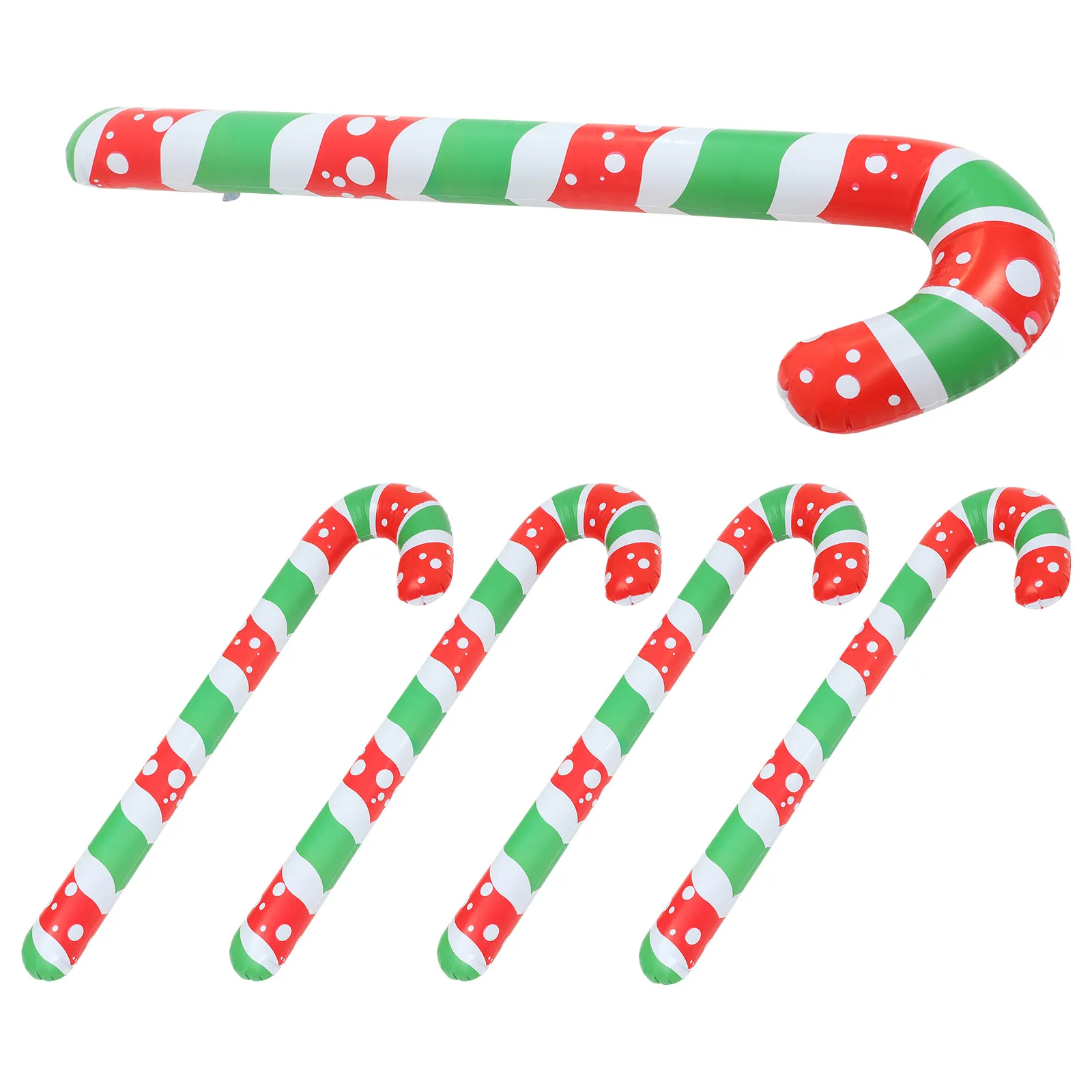 

5Pcs Christmas Candy Cane Balloons Inflatable Xmas Decorations Party Home Holiday PVC Candy Canes Xmas Inflatable Balloons